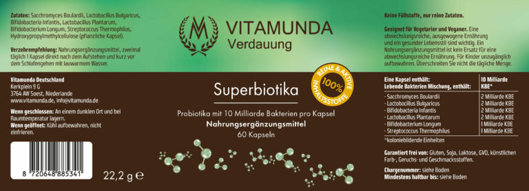 Superbiotika von Vitamunda