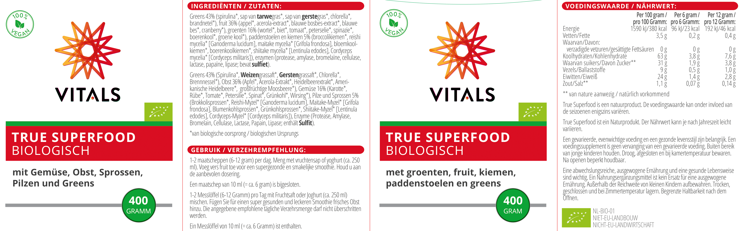 True Superfood Biologisch von VITALS