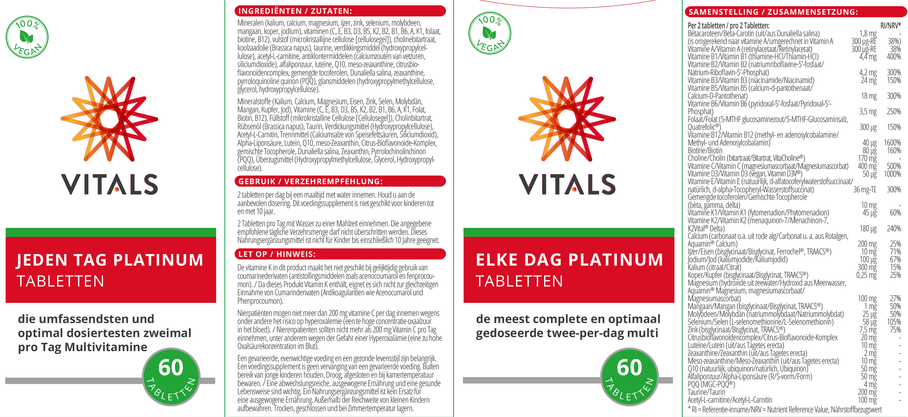 Jeden Tag Platinum von VITALS