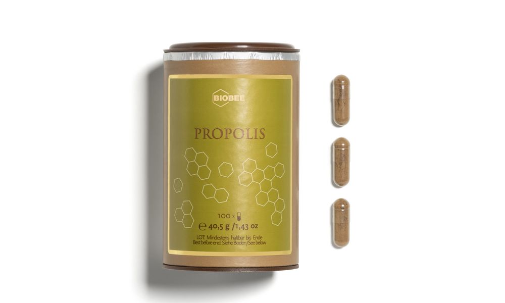 Propolis Kapseln – natürliches Bienenprodukt mit Inulin (100 Kapseln)