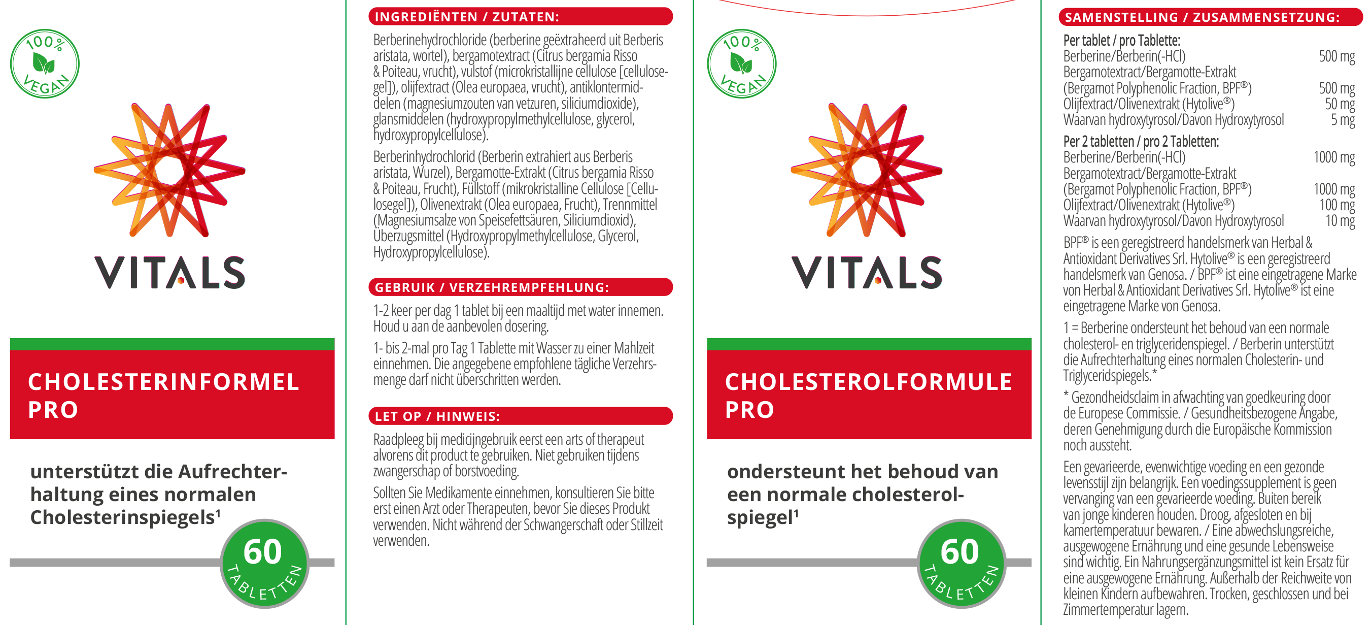 Cholesterinformel Pro von VITALS