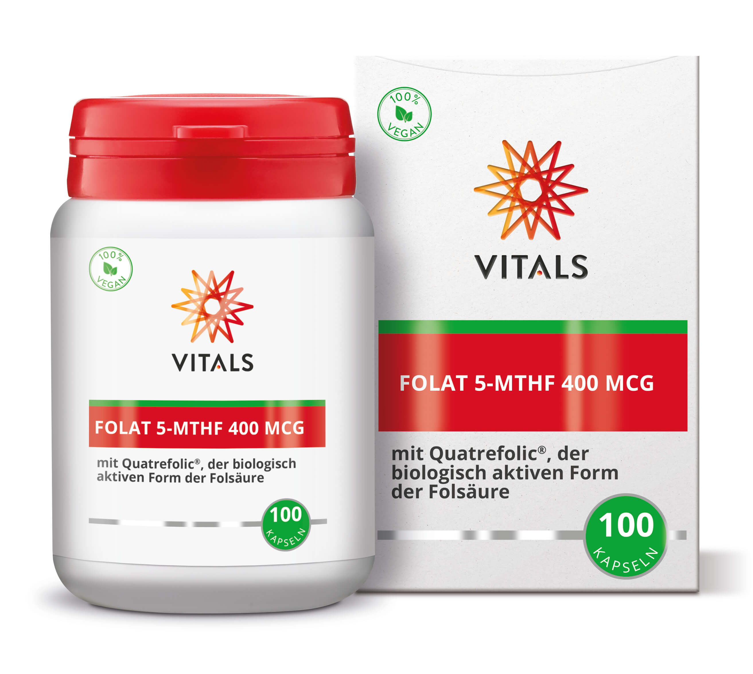 Folat 5-MTHF 400 mcg (100 Kapseln)