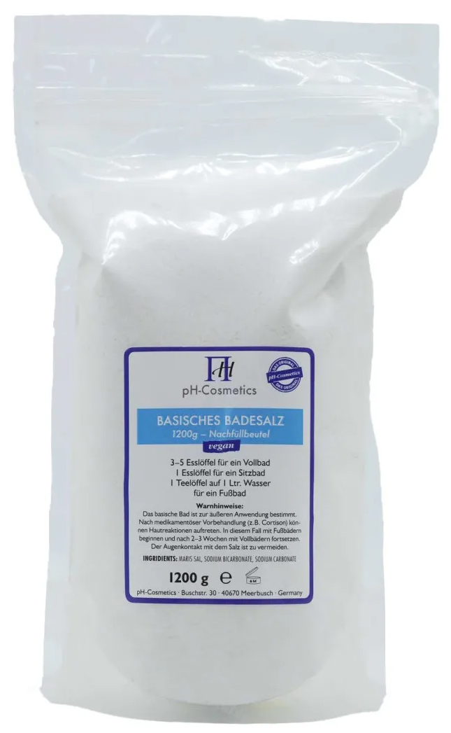 Basisches Badesalz 1200g Nachfüllbeutel