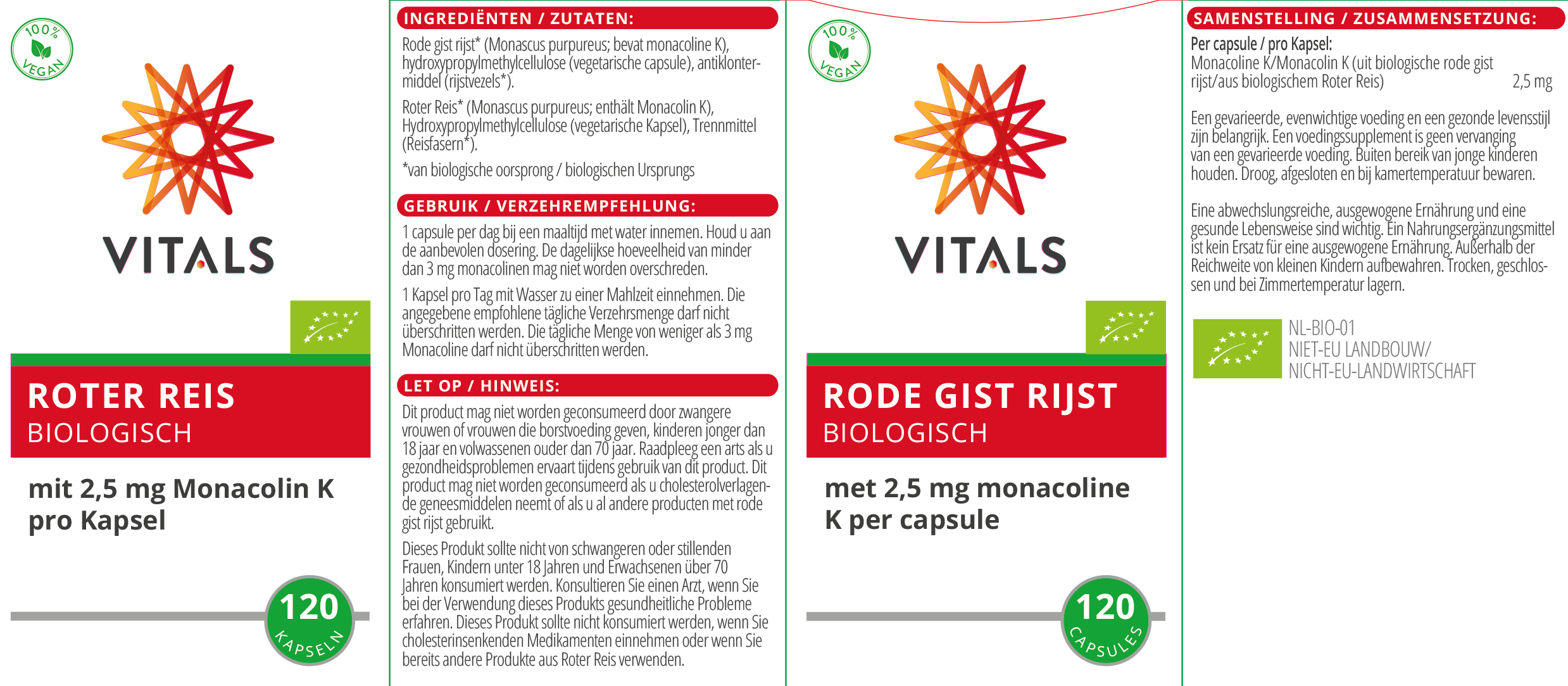 Bio-Roter Reis von VITALS