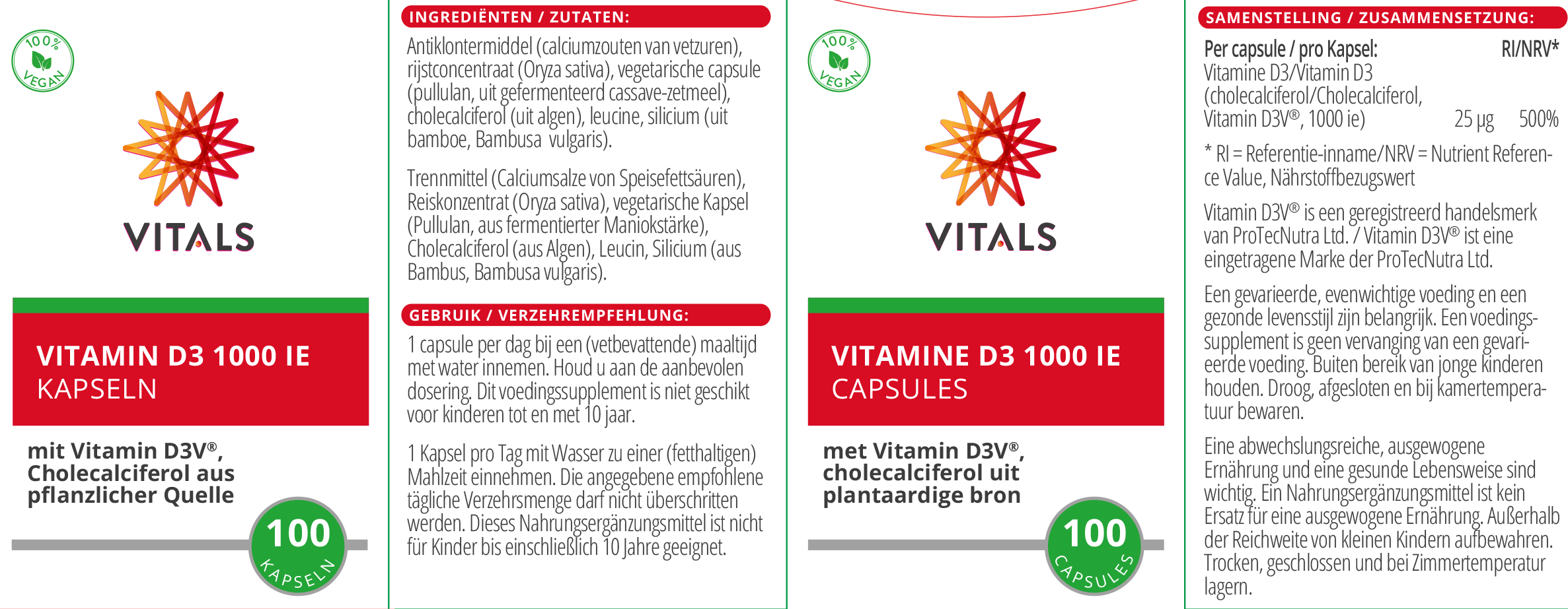 Vitamin D3 1000 IE von VITALS