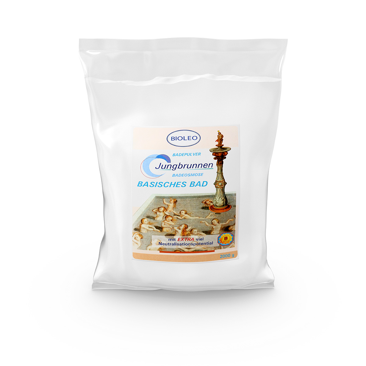 Bioleo Basisches Badepulver „Jungbrunnen“ – Basenbad mit Mineralien & Edelsteinen | 2000 g