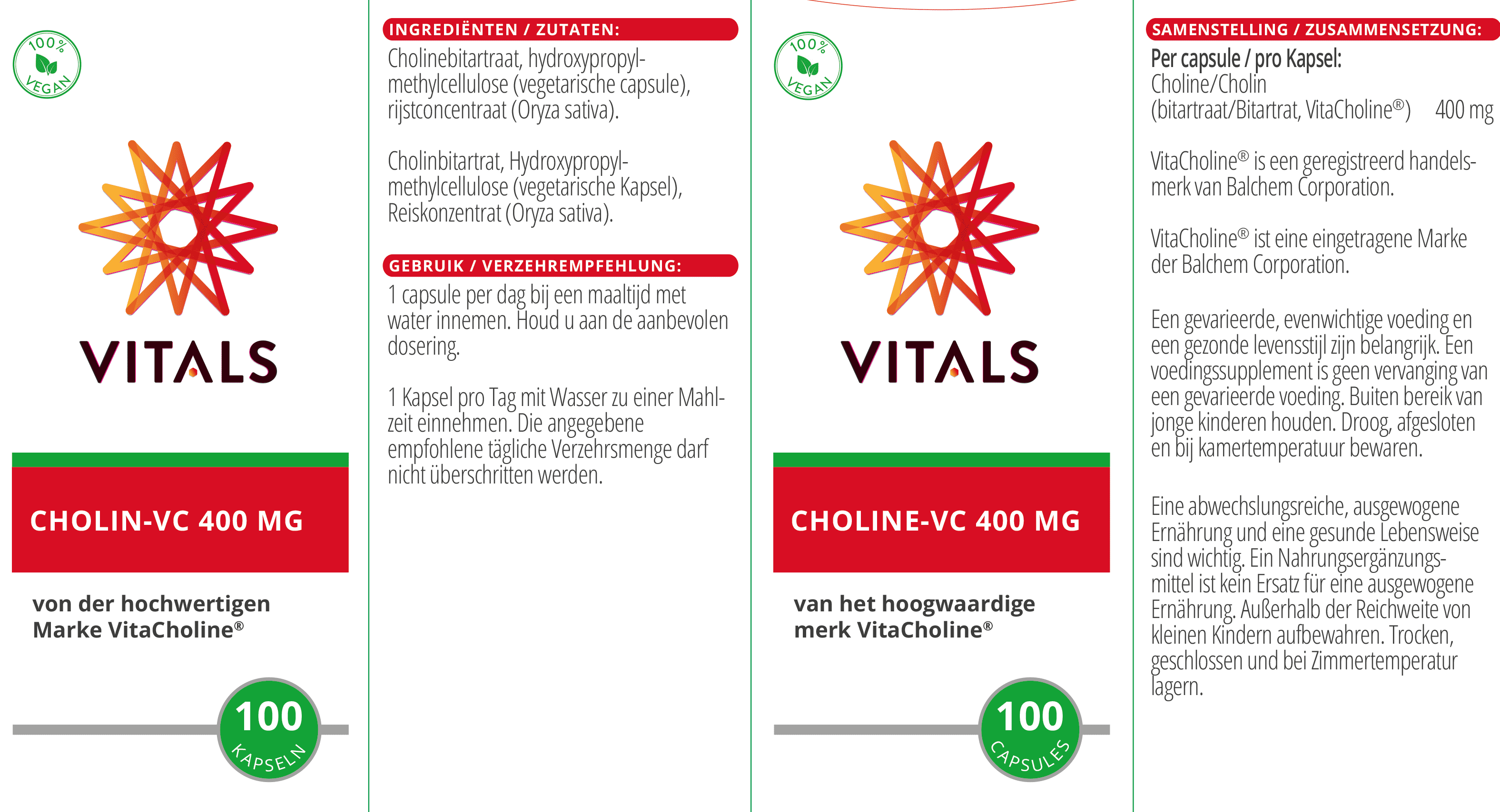 Cholin VC 400 mg von VITALS