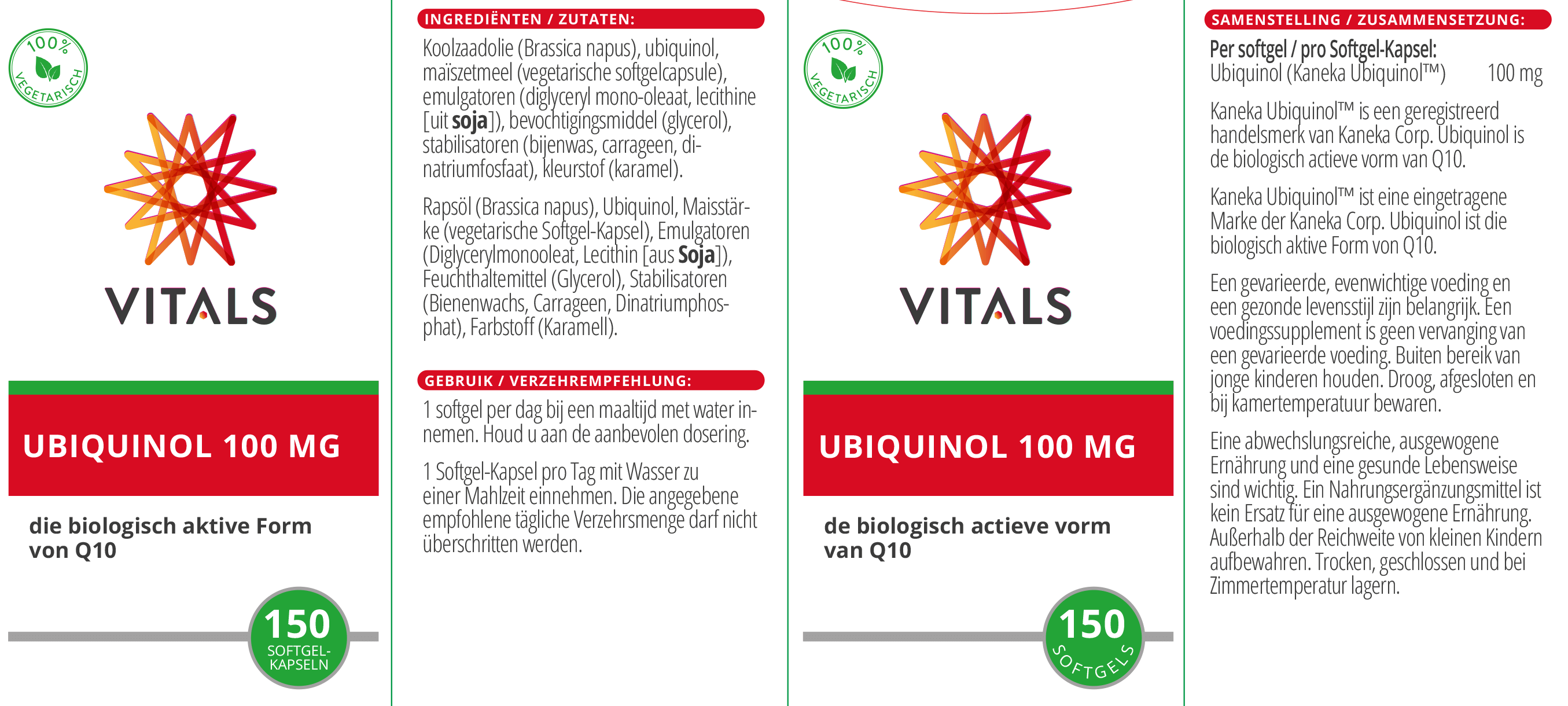 Ubiquinol 100 mg von VITALS