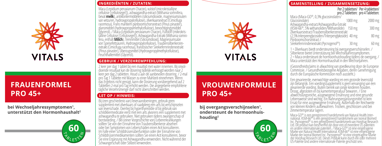 Frauenformel Pro 45+ von VITALS