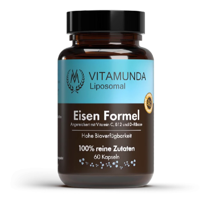 Liposomale Eisen Formel 60 Kapseln von Vitamunda