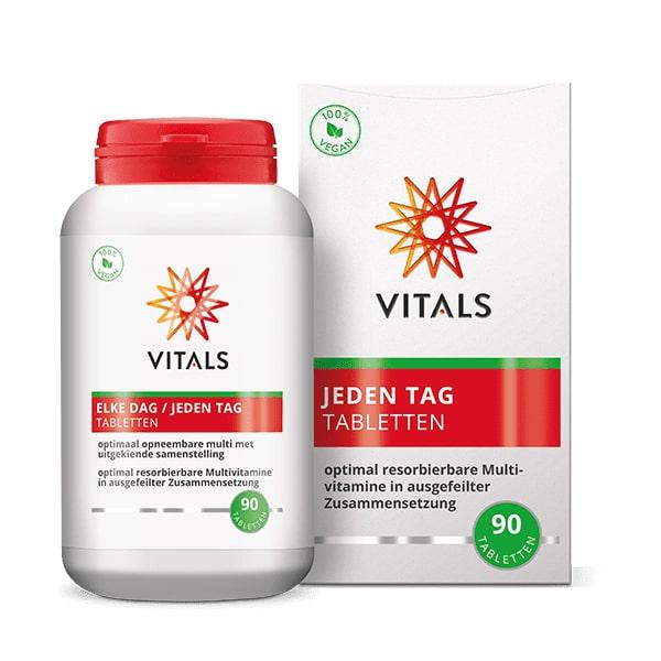 Jeden Tag 90 Tabletten mit Vitamin B12 und Folsäure