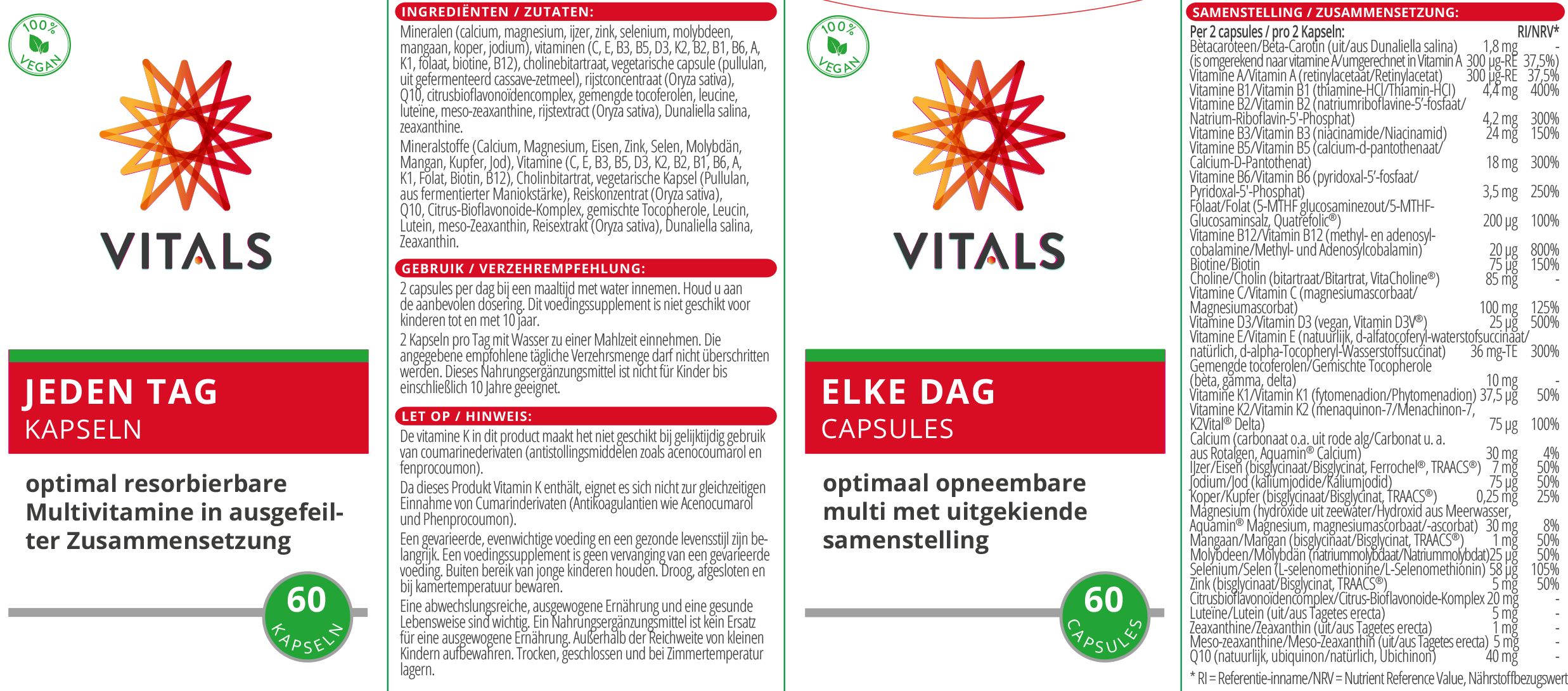Jeden Tag Kapseln von VITALS