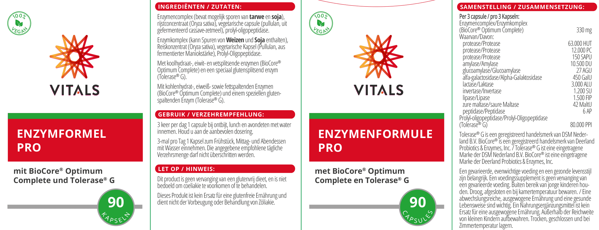 Enzymformel Pro von VITALS