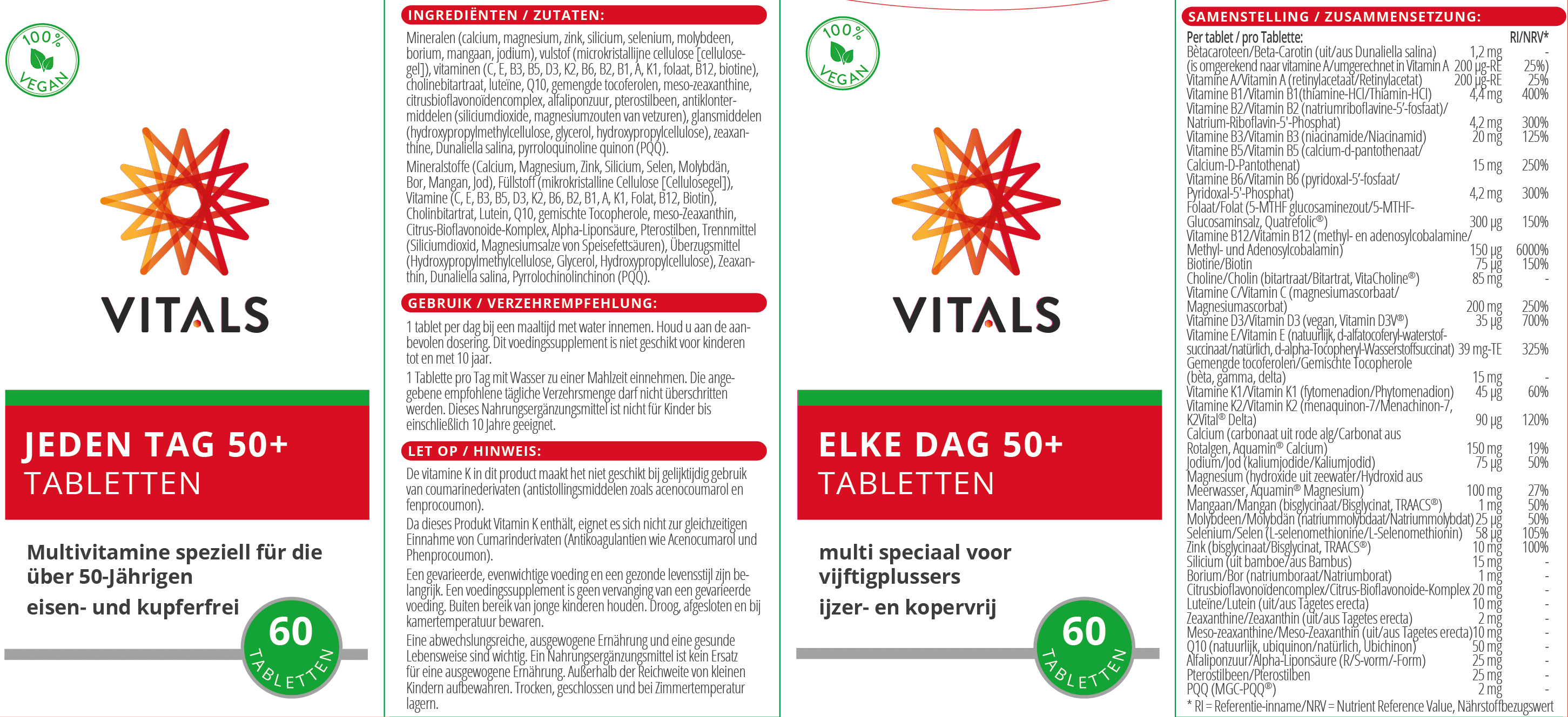 Jeden Tag 50+ von VITALS