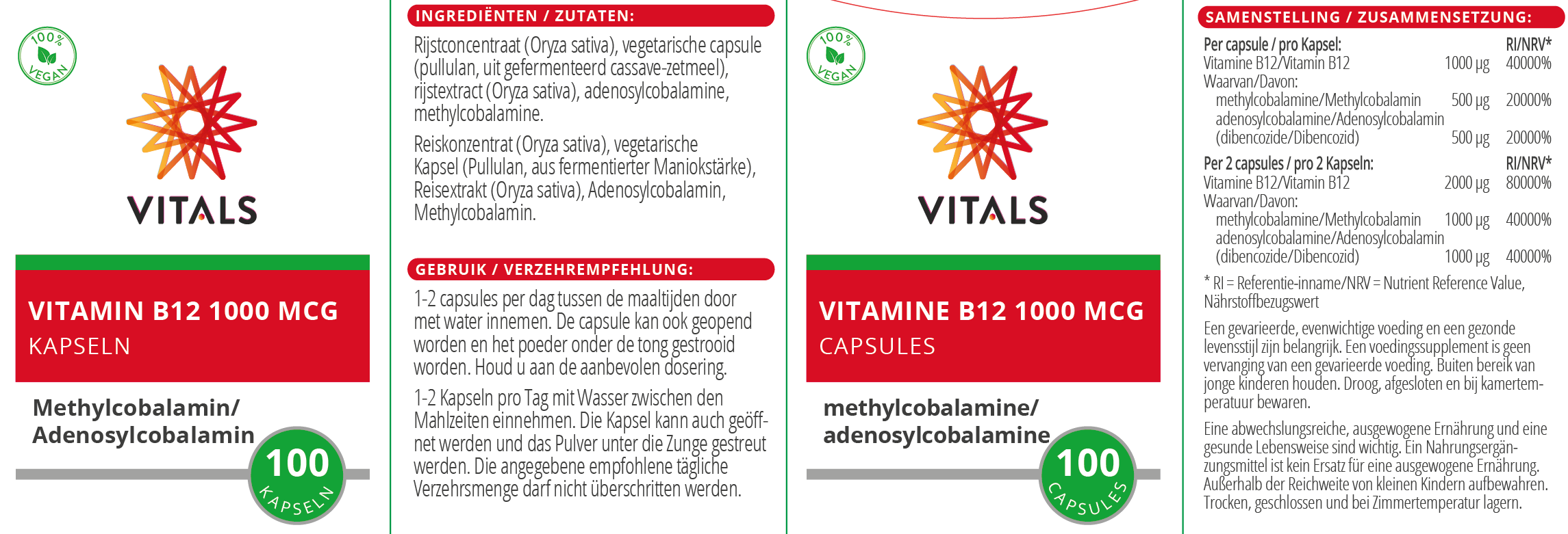 Vitamin B12 1000 mcg von VITALS