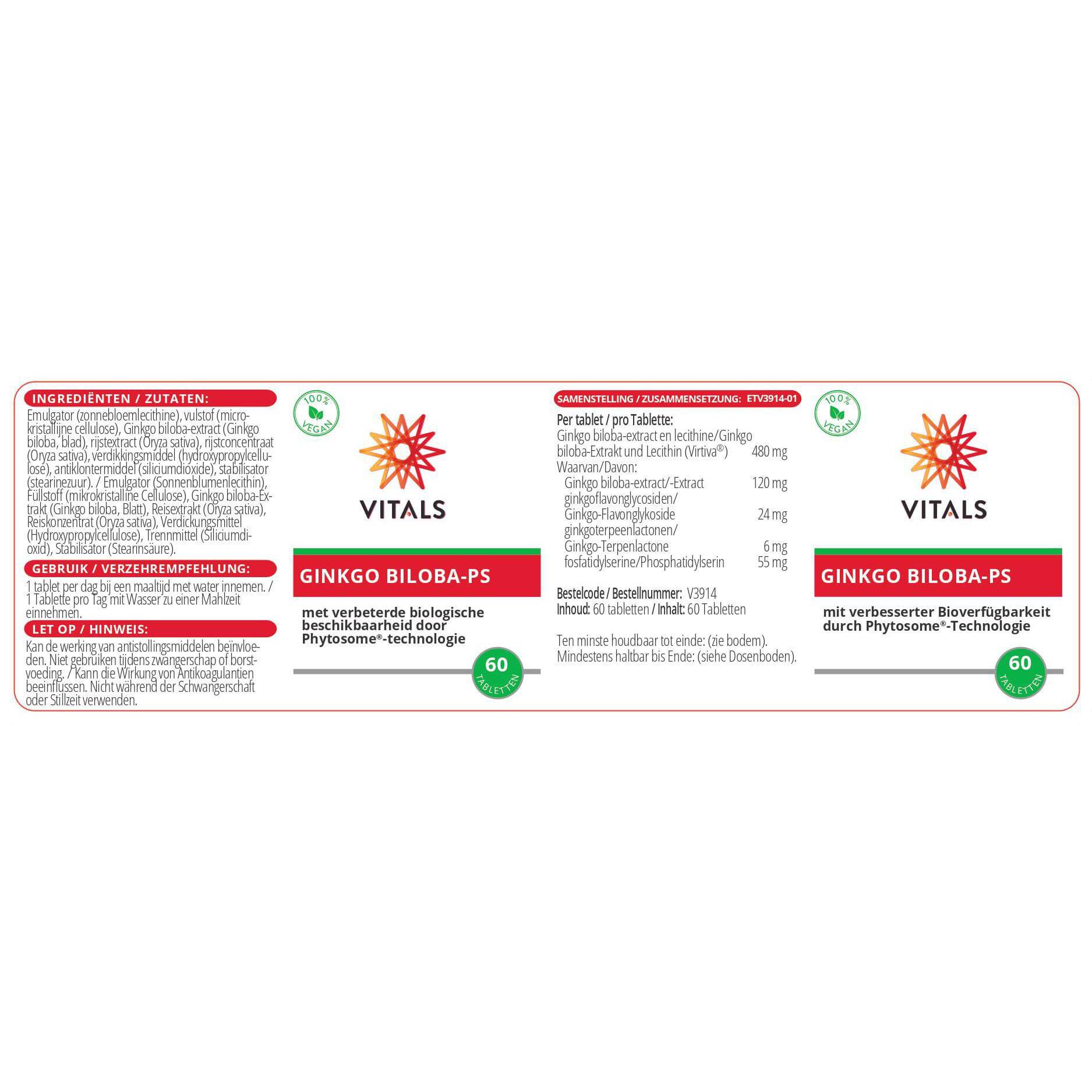Ginkgo biloba-PS 60 Tabletten