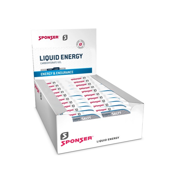 Sponser Liquid Energy Salty Gels, Display (40 x 35 g) Sachets